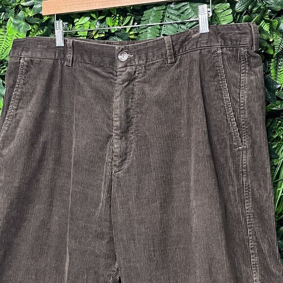 LACOSTE Corduroy Pants Men 38x30 Brown Chino Preppy Old Mony Straight‎ 2605 - Picture 8 of 10